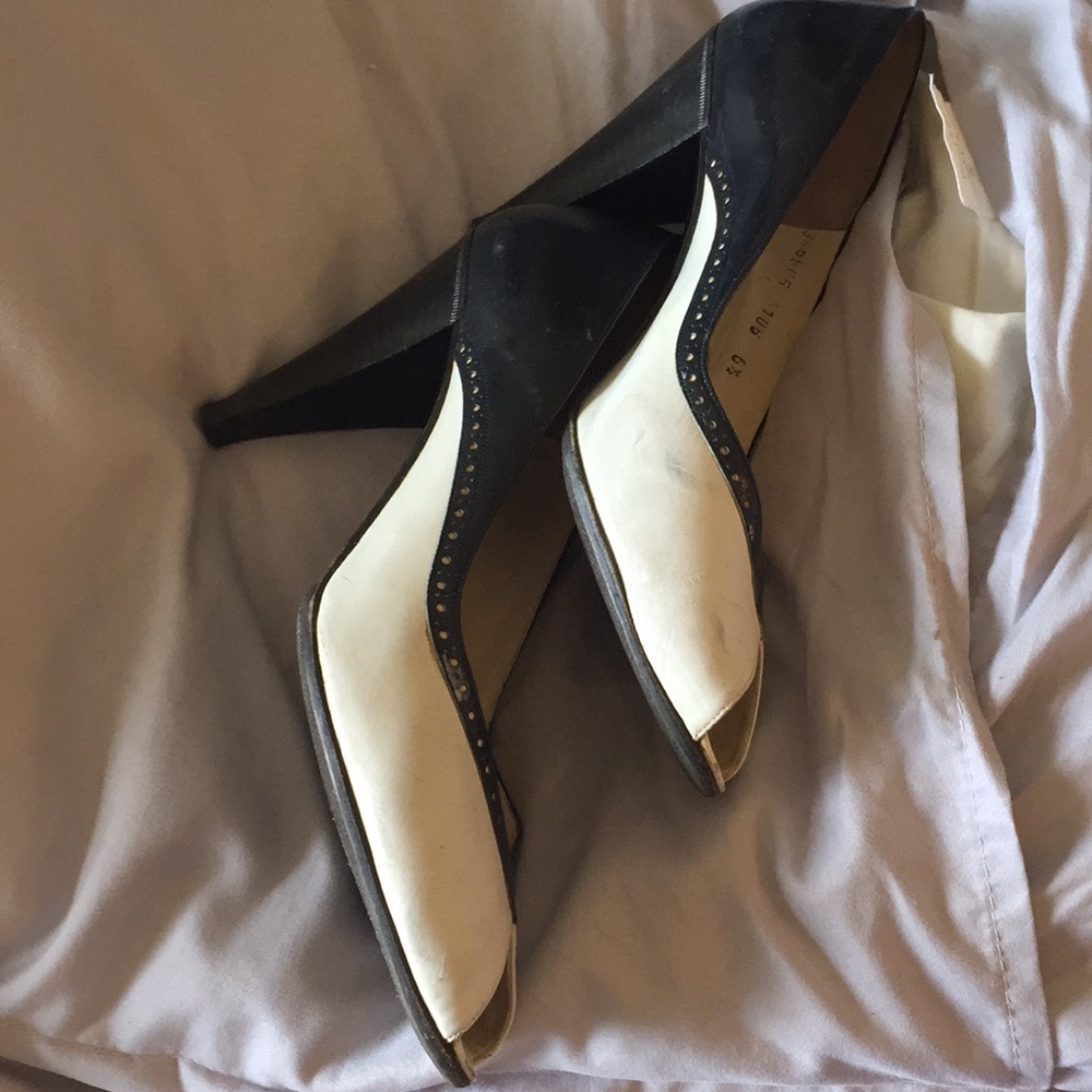 Bruno Magli spectator heels Vintage